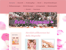 Tablet Screenshot of bella-magnolia.de